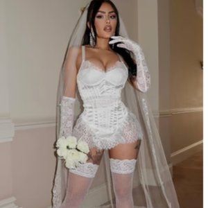 Fashion Nova Bride Halloween Costume S/M